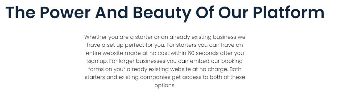 BookingKoala website builder themes page explaining the two setup routes